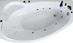 Ванна акриловая SOFIA 170x90 L 199705 (Aquanet)